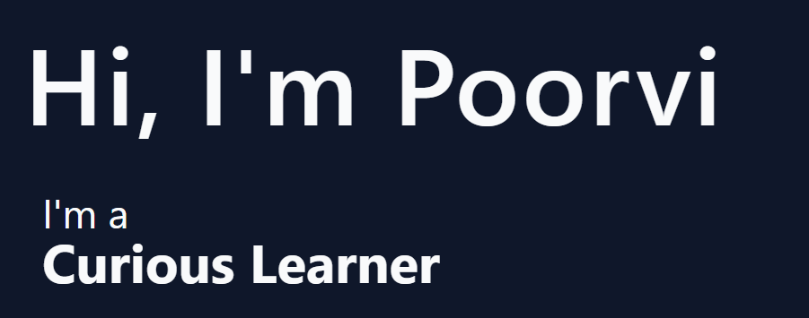 Portfolio website look
